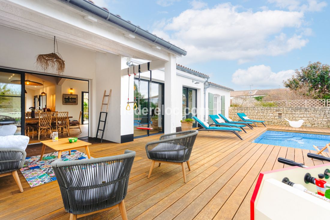 Photo 25 : TERRASSE d'une maison située à Sainte-Marie-de-Ré, île de Ré.