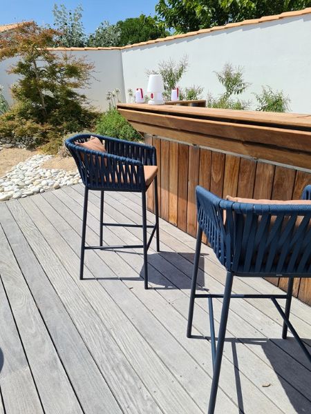 Photo 10 : TERRASSE d'une maison située à Ars en Ré, île de Ré.