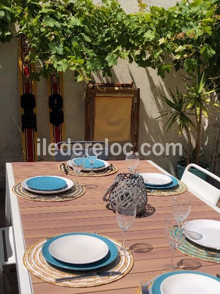 Photo 19 : TERRASSE d'une maison située à La Couarde-sur-mer, île de Ré.