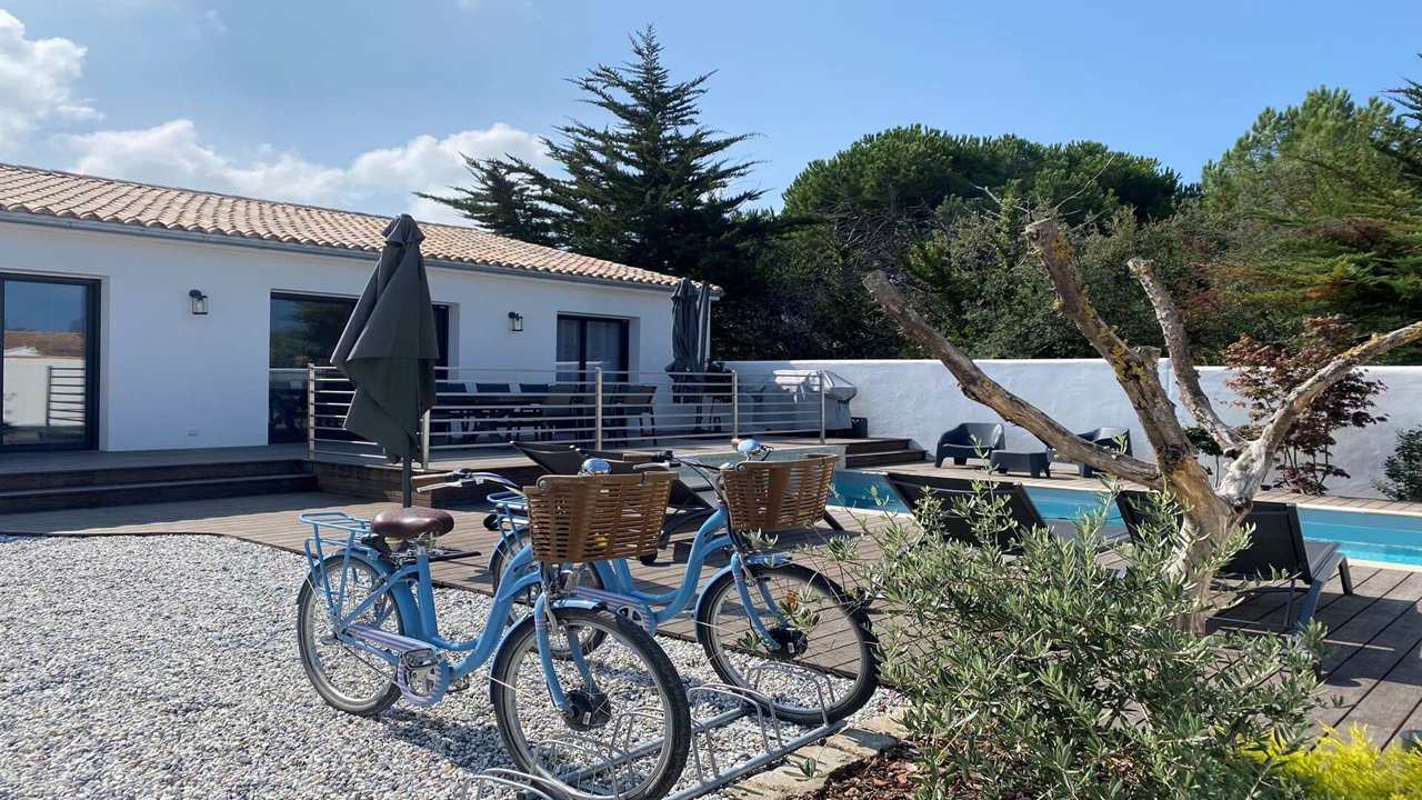 Photo 1 :  d'une maison située à La Flotte-en-Ré, île de Ré.