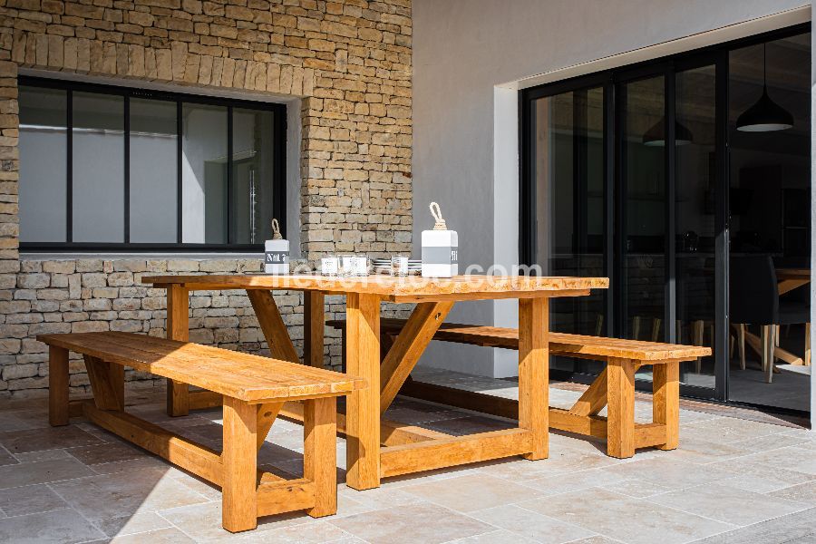 Photo 4 : PATIO d'une maison située à Loix, île de Ré.