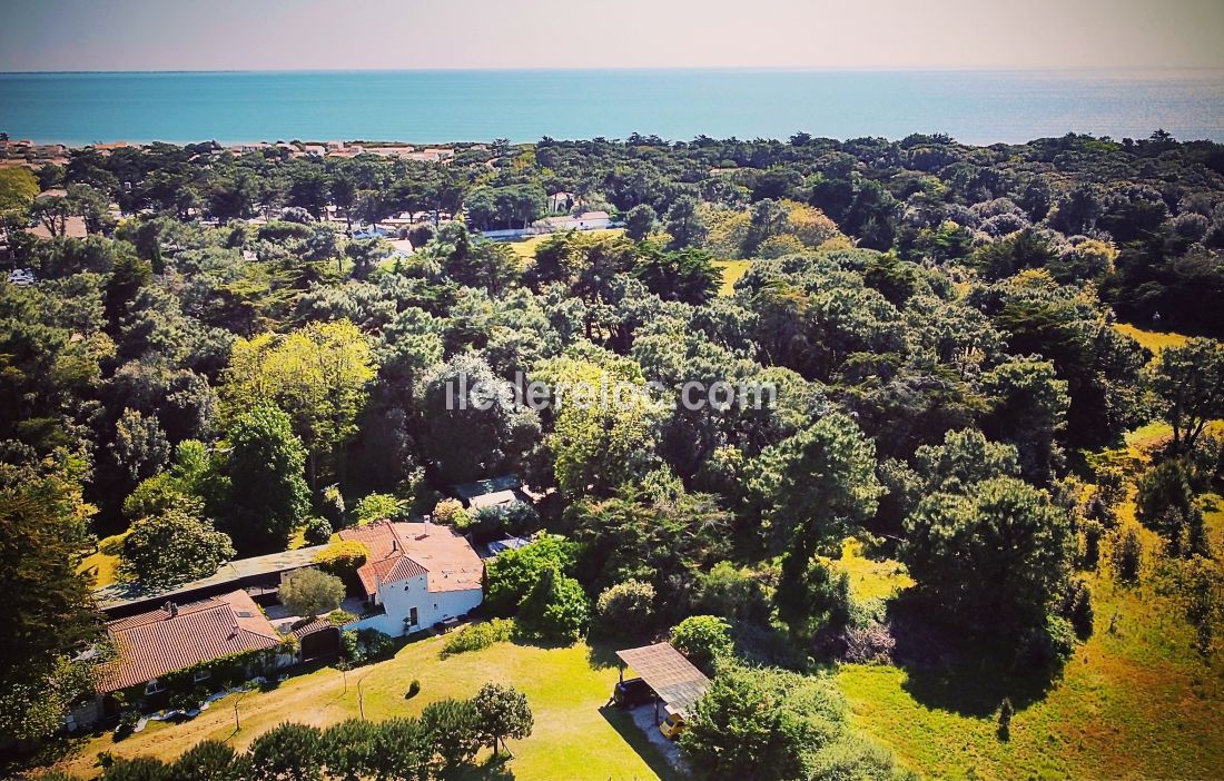Photo 6 : EXTERIEUR d'une maison située à Le Bois-Plage-en-Ré, île de Ré.