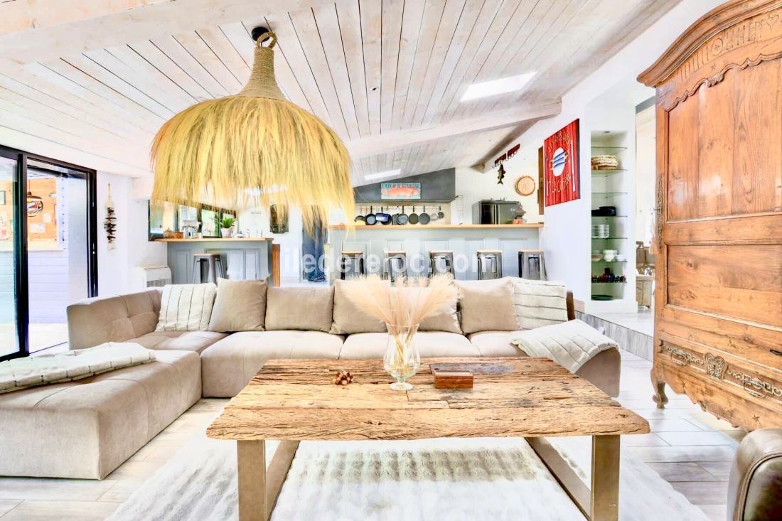 Photo 12 : SEJOUR d'une maison située à Le Bois-Plage-en-Ré, île de Ré.