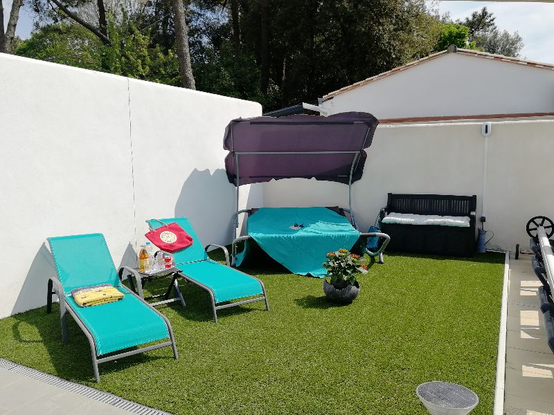 Photo 4 : TERRASSE d'une maison située à Sainte-Marie-de-Ré, île de Ré.