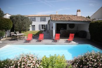 ile de ré Villa cte ouest- piscine - 8 personnes