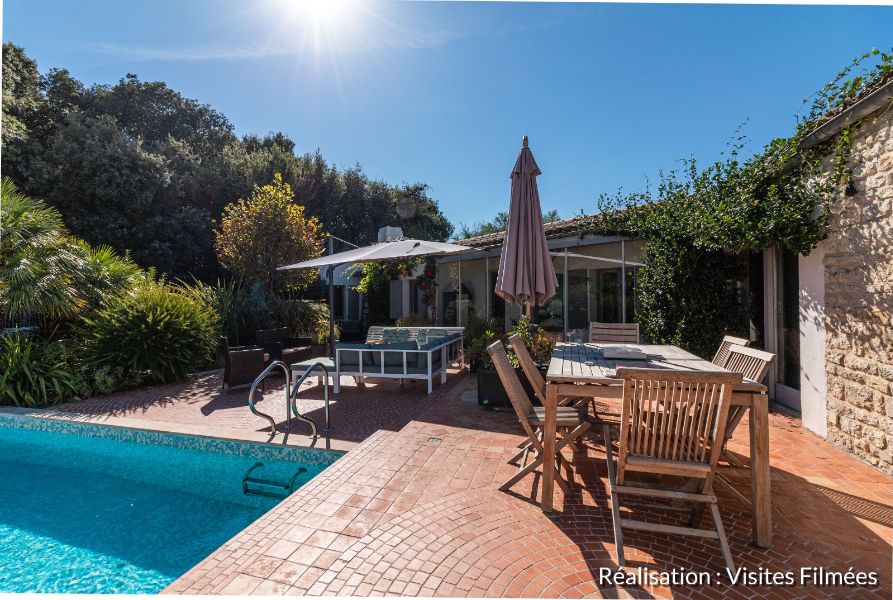 Photo 4 : TERRASSE d'une maison située à Rivedoux-Plage, île de Ré.