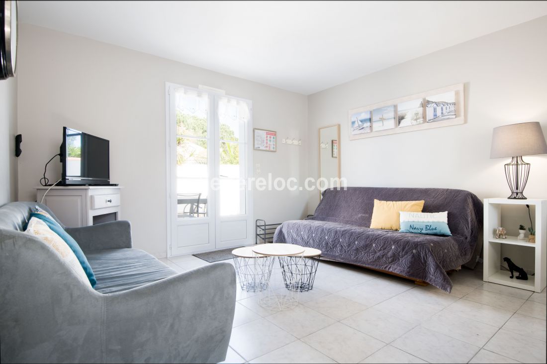 Photo 5 : SEJOUR d'une maison située à Le Bois-Plage-en-Ré, île de Ré.