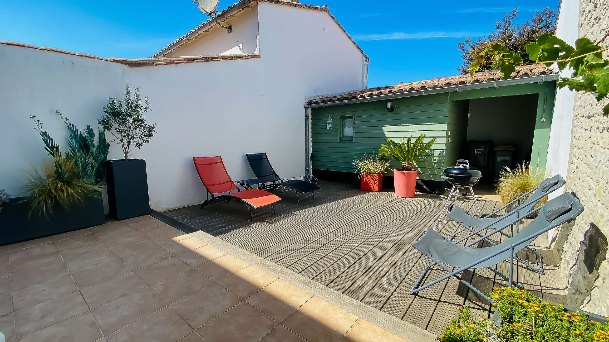 Photo 3 :  d'une maison située à Le Bois-Plage-en-Ré, île de Ré.