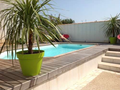 Photo 2 : PISCINE d'une maison située à Le Bois-Plage-en-Ré, île de Ré.