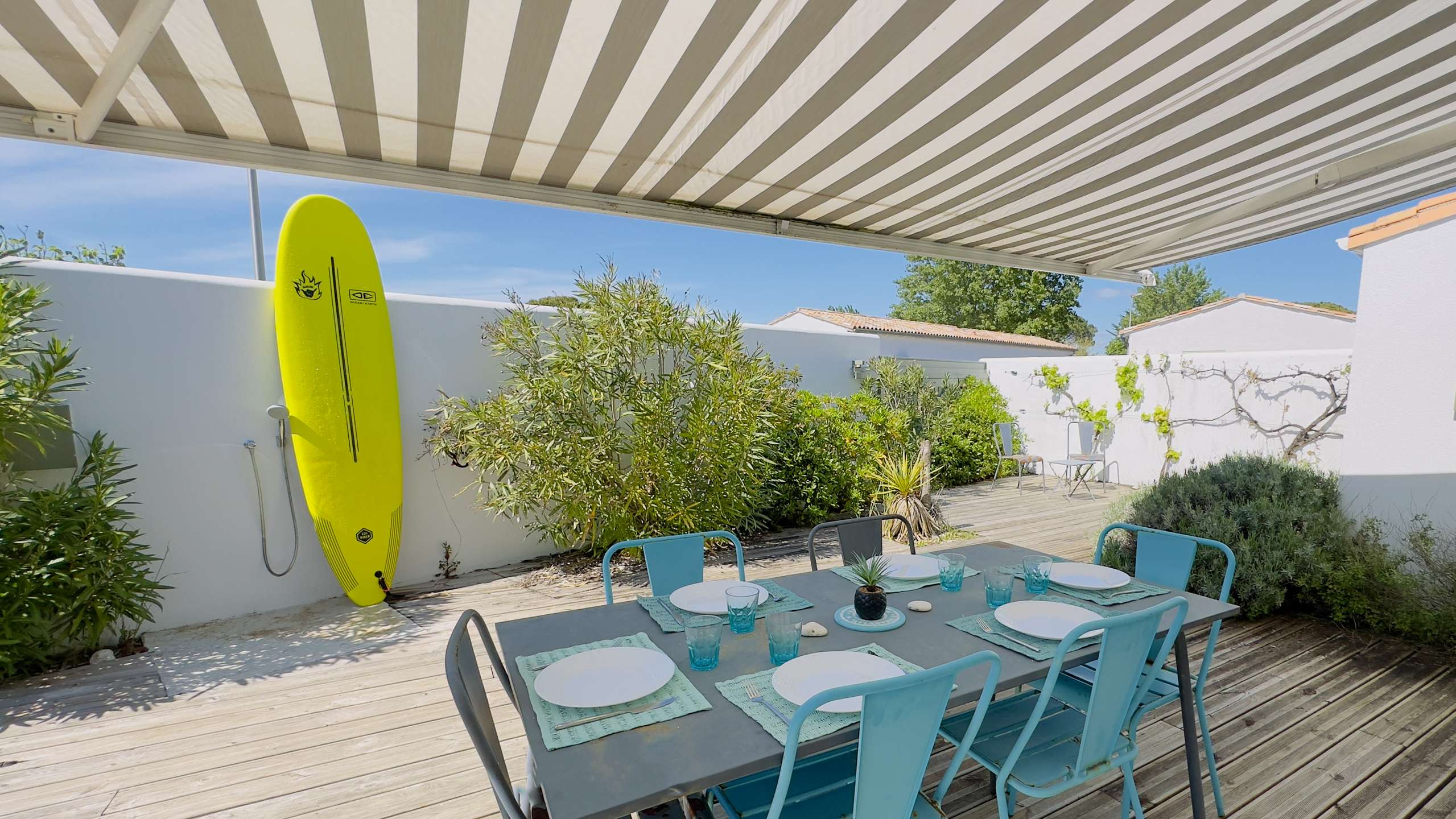 Photo 4 :  d'une maison située à Le Bois-Plage-en-Ré, île de Ré.