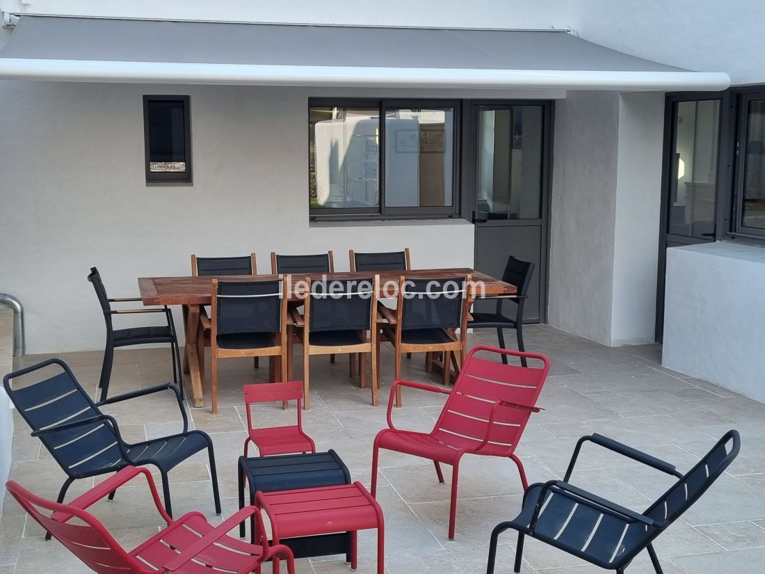 Photo 11 : TERRASSE d'une maison située à La Couarde-sur-mer, île de Ré.