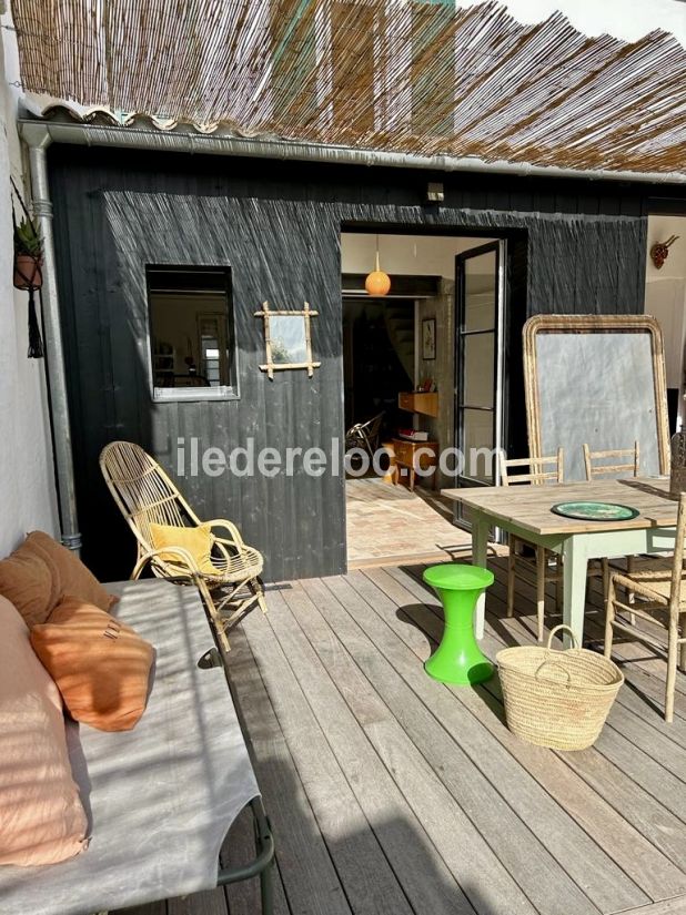 Photo 4 : TERRASSE d'une maison située à La Couarde-sur-mer, île de Ré.