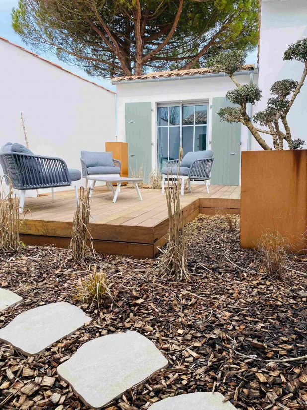 Photo 4 : PATIO d'une maison située à Le Bois-Plage-en-Ré, île de Ré.