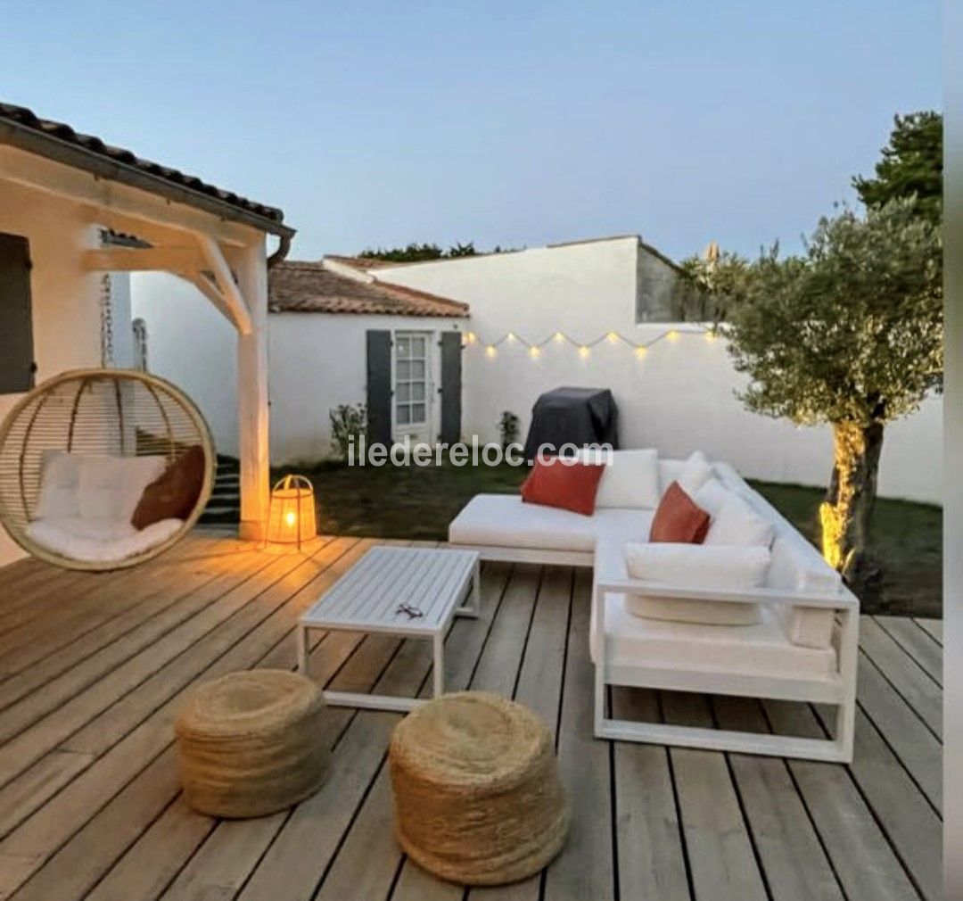 Photo 33 : TERRASSE d'une maison située à La Couarde-sur-mer, île de Ré.