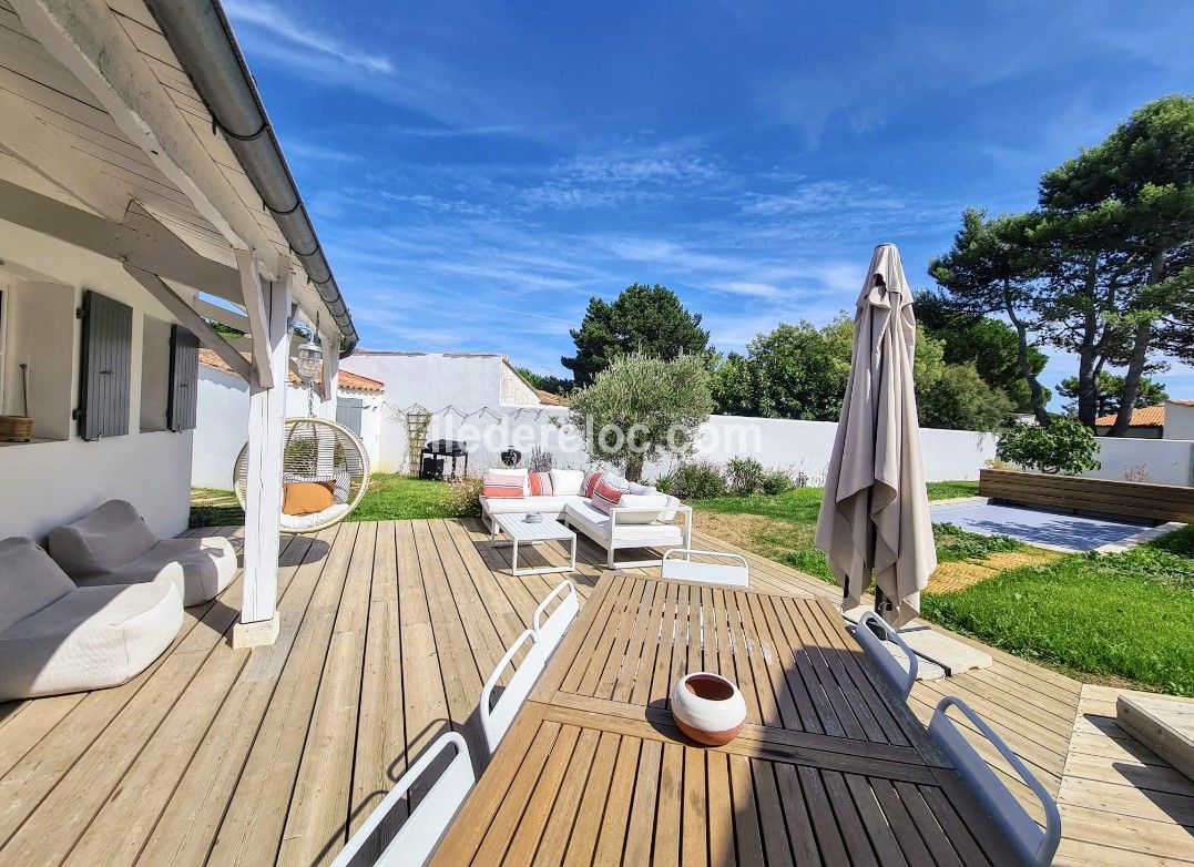 Photo 1 : TERRASSE d'une maison située à La Couarde-sur-mer, île de Ré.