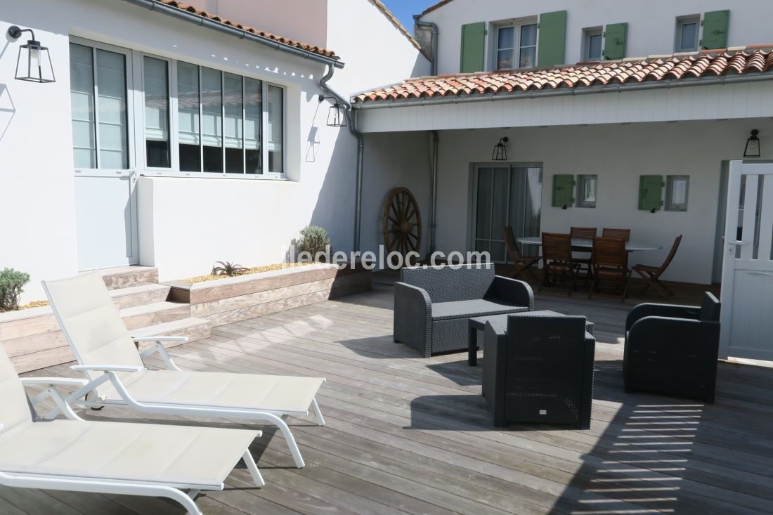 Photo 6 : TERRASSE d'une maison située à La Couarde-sur-mer, île de Ré.