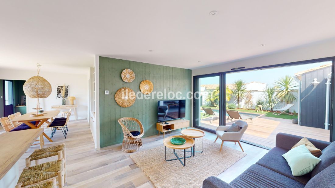 Photo 6 : SEJOUR d'une maison située à La Flotte-en-Ré, île de Ré.