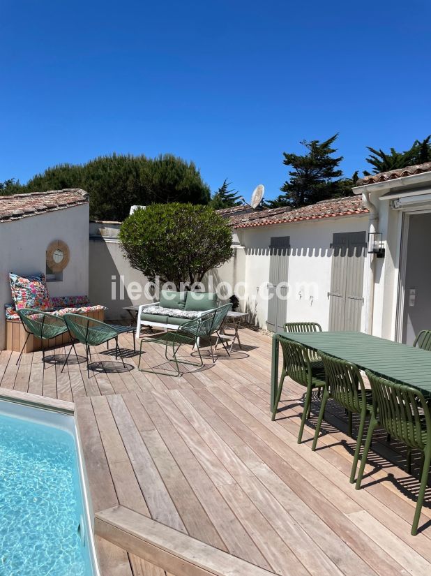 Photo 6 : TERRASSE d'une maison située à Le Bois-Plage-en-Ré, île de Ré.