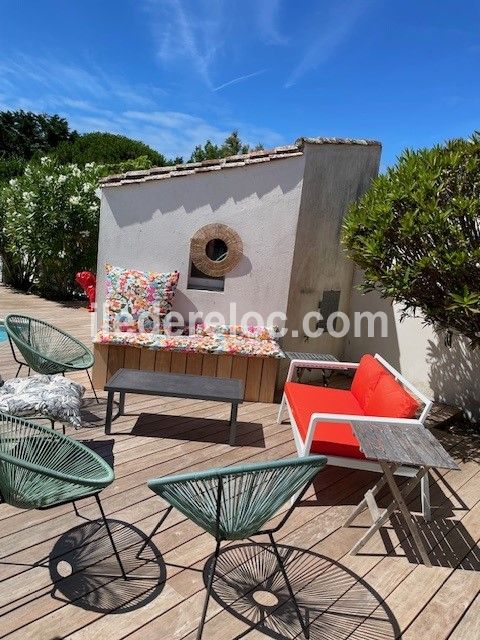 Photo 8 : TERRASSE d'une maison située à Le Bois-Plage-en-Ré, île de Ré.