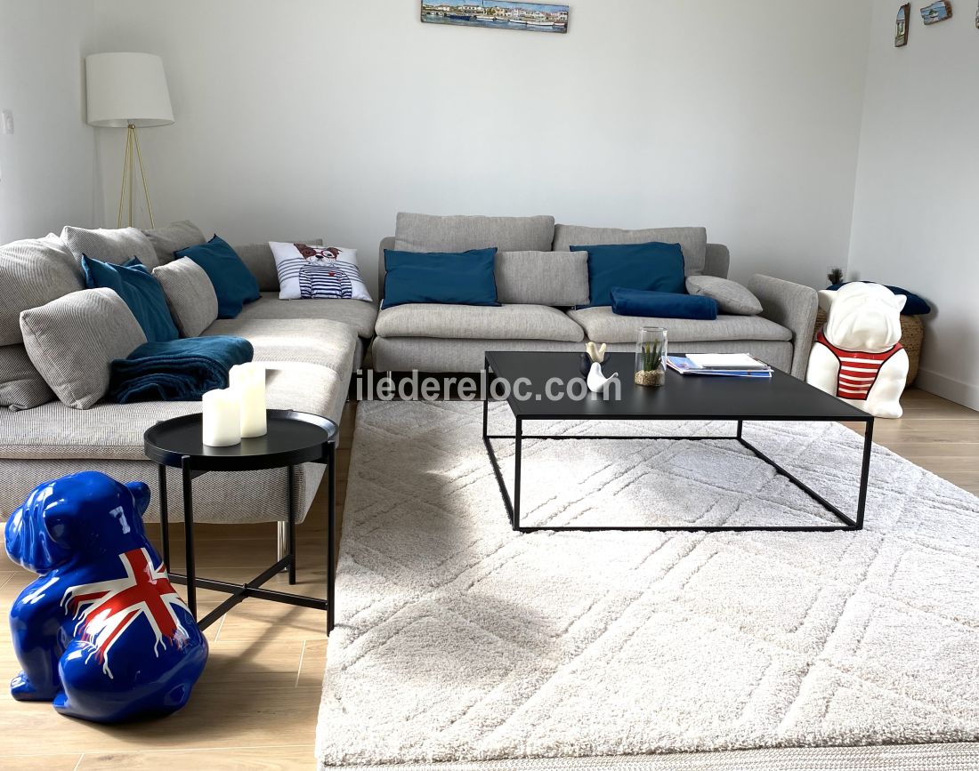 Photo 4 : SEJOUR d'une maison située à La Couarde-sur-mer, île de Ré.