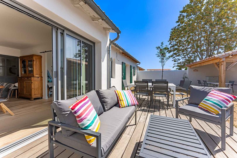 Photo 5 :  d'une maison située à Le Bois-Plage-en-Ré, île de Ré.