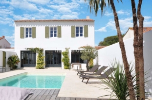 Ile de Ré:Maison 4 chambres piscine - la noue en ré