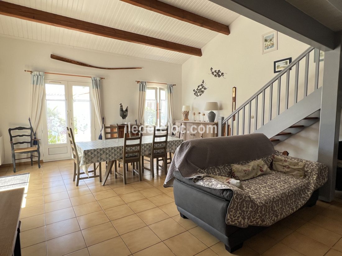 Photo 6 : SEJOUR d'une maison située à Le Bois-Plage-en-Ré, île de Ré.