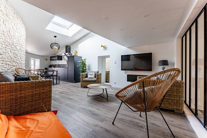 Photo 10 :  d'une maison située à Le Bois-Plage-en-Ré, île de Ré.