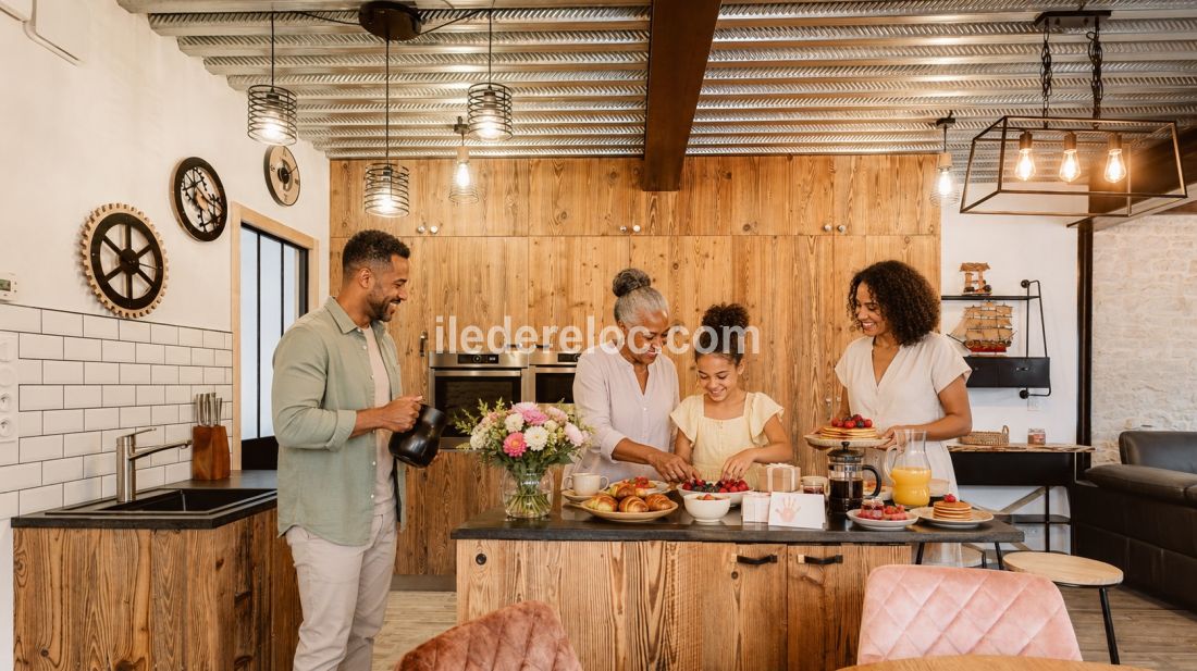 Photo 6 : CUISINE d'une maison situ&eacute;e &agrave; Rivedoux-Plage, &icirc;le de R&eacute;.