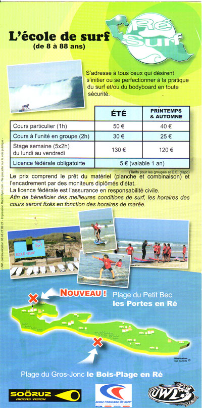 surf ile de r&eacute;